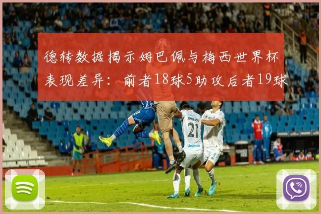 德转数据揭示姆巴佩与梅西世界杯表现差异：前者18球5助攻后者19球8助攻